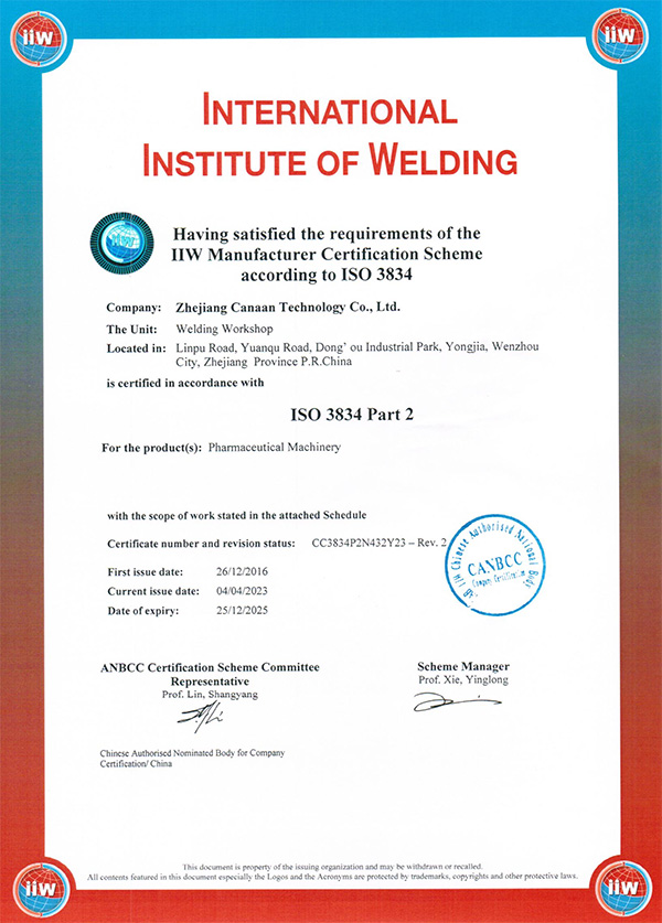 INTERNATIONALINSTITUTE OF WELDING